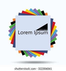 Abstract 3D Geometrical Design Element