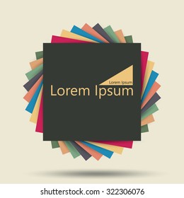 Abstract 3D Geometrical Design Element