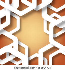 Abstract 3D Geometrical Design. EPS 10