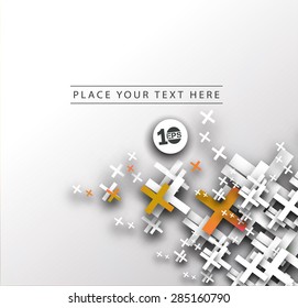 Abstract 3D Geometrical Design, eps10 vector