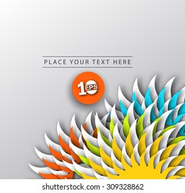Abstract 3D Geometrical Design, eps10 vector