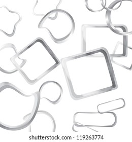 Abstract 3D Geometrical Design - Vector illustration on white background
