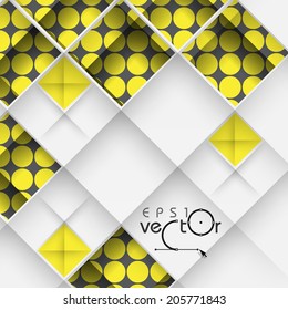 Abstract 3D Geometrical Design.  Vector Illustration. Eps 10.