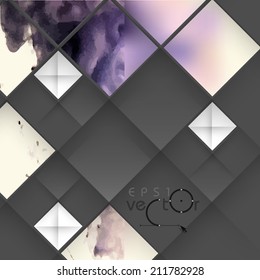 Abstract 3D Geometrical Design.  Vector Illustration. Eps 10