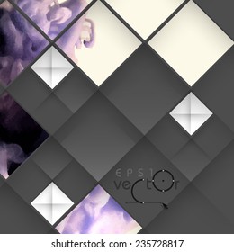 Abstract 3D Geometrical Design.  Vector Illustration. Eps 10