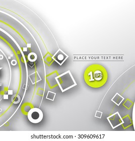 Abstract 3D Geometrical Square Design, eps10 vector