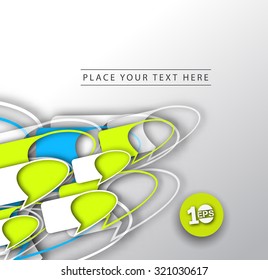 Abstract 3D Geometrical Wave Design, eps10 vector