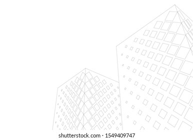 
abstract 3d geometry linear perspective