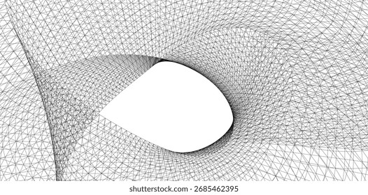 Abstract 3d geometry. Structure background