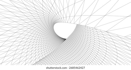 Geometria 3d abstrata. Plano de fundo da estrutura