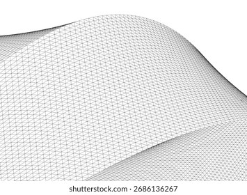 Abstract 3d geometry. Structure background