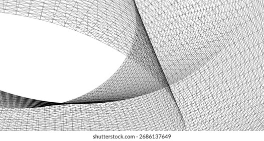 Geometria 3d abstrata. Plano de fundo da estrutura