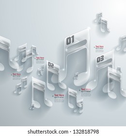 Abstract 3D Glass Melodies