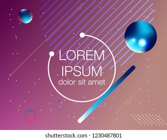 Abstract 3d Gradient Background with Colorful Liquid