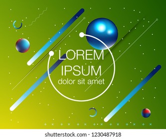 Abstract 3d Gradient Background with Colorful Liquid