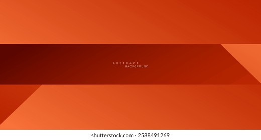 Abstract 3D gradient background in orange color with square overlapping design. Shadow design in simple style with lines. Smart design for your ads, posters and banners. eps10