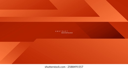 Abstract 3D gradient background in orange color with square overlapping design. Shadow design in simple style with lines. Smart design for your ads, posters and banners. eps10