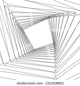 abstract 3d graphics, 3d illustration