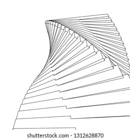 abstract 3d graphics, 3d illustration