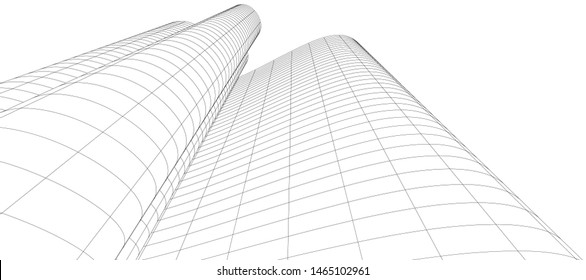 abstract 3d graphics, 3d illustration