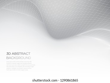Abstract 3D graphics. Virtual reality and optical illusions.