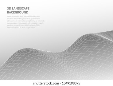 Abstract 3D graphics. Virtual reality and optical illusions.