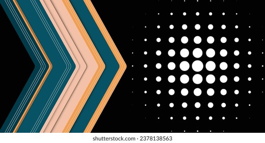 Abstract 3D grey techno background overlap layers on dark space with orange light effect decoration. Modern graphic design