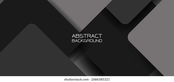 Abstractas cuadrícula 3D de cuadrados negros y grises. Ilustración vectorial
