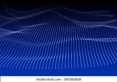 
Abstract 3d grid technology background. Futuristic technology network  wireframe. Artificial intelligence background.