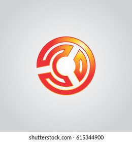 ABSTRACT 3D ICON LOGO MAZE C