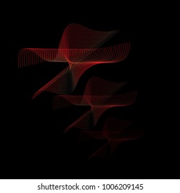 Abstract 3d illuminated distorted Mesh Sphere Neon Sign Futuristic Elegant Abstract Destroyed Sphere Big data visualization.Vector illustration EPS 10