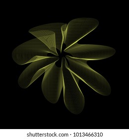 Abstract 3d illuminated distorted Mesh Sphere Neon Sign Futuristic Elegant Abstract Destroyed Sphere Big data visualization.Vector illustration EPS 10