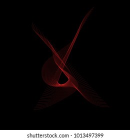 Abstract 3d illuminated distorted Mesh Sphere Neon Sign Futuristic Elegant Abstract Destroyed Sphere Big data visualization.Vector illustration EPS 10