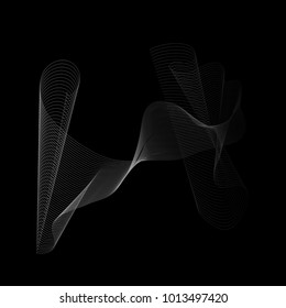Abstract 3d illuminated distorted Mesh Sphere Neon Sign Futuristic Elegant Abstract Destroyed Sphere Big data visualization.Vector illustration EPS 10