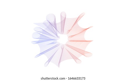 Abstract 3d illuminated distorted Mesh Sphere Neon Sign Futuristic Elegant Abstract Destroyed Sphere Big data visualization.Vector illustration EPS 10