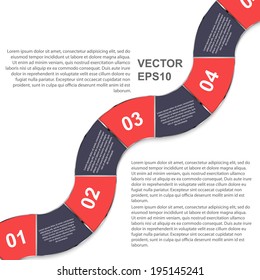 Abstract 3D illustration Infographic.