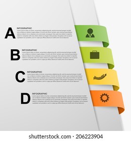 Abstract 3D illustration Infographic.