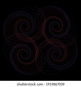 Abstract 3D Illustration of Modern Geometric Design