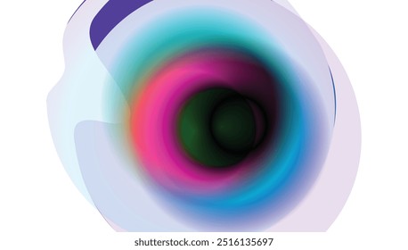 Ilustración 3D abstracta de esfera multicolor