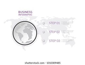 Abstract 3D Infographic Template with 6 steps for success. Business circle template with options for brochure, diagram, workflow, timeline, web design. Vector EPS 10