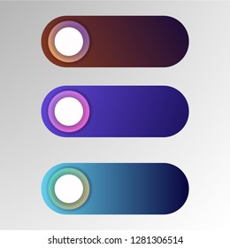 Abstract 3D Infographic Template Business circle template with options for brochure, diagram, workflow, timeline, web design. Vector EPS 10