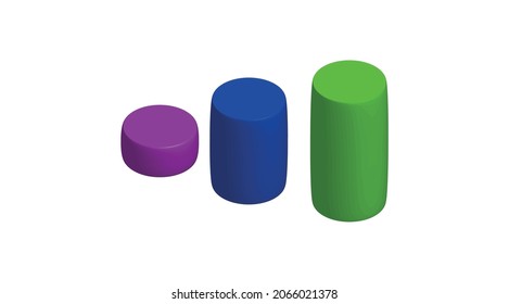 Abstract 3D infographic template with a five steps for success. Business circle template with options for brochure, diagram, workflow, timeline, web design. Vector EPS 10
