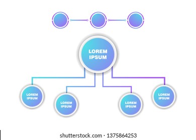 Abstract 3D Infographic Template vector