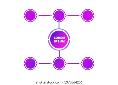 Abstract 3D Infographic Template vector