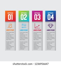 Abstract 3D Infographic. Vector Illustration EPS 10