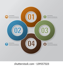 Abstract 3D Infographics. Vector Design Template.