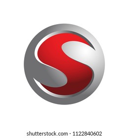 Abstract 3d Letter S Logo