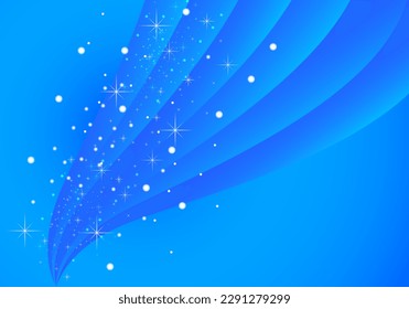 Resumen de un fondo azul claro 3d con efecto de iluminación y un estilo de diseño brillante de lujo. Ilustración del vector
