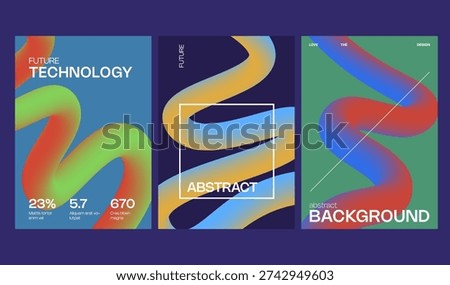 Abstract 3d line gradient background with motion and design fluid rainbow. Wavy ribbon shape with color curve dynamic modern spiral. Wave element backdrop with liquid swirl motion.