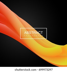 Abstract 3d liquid color shape. Vector artistic illustration. Vibrant gradient fluids. Contemporary art creativity concept. Visual communication poster design